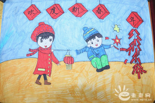 淮纺路小学小记者喜迎新年绘画比赛